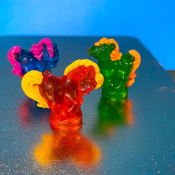 MY LITTLE PONY G1 VTG 1989 PETITE PONIES SUNSPARKLE PONIES SET OF 3 VERY RARE - Picture 7 of 10